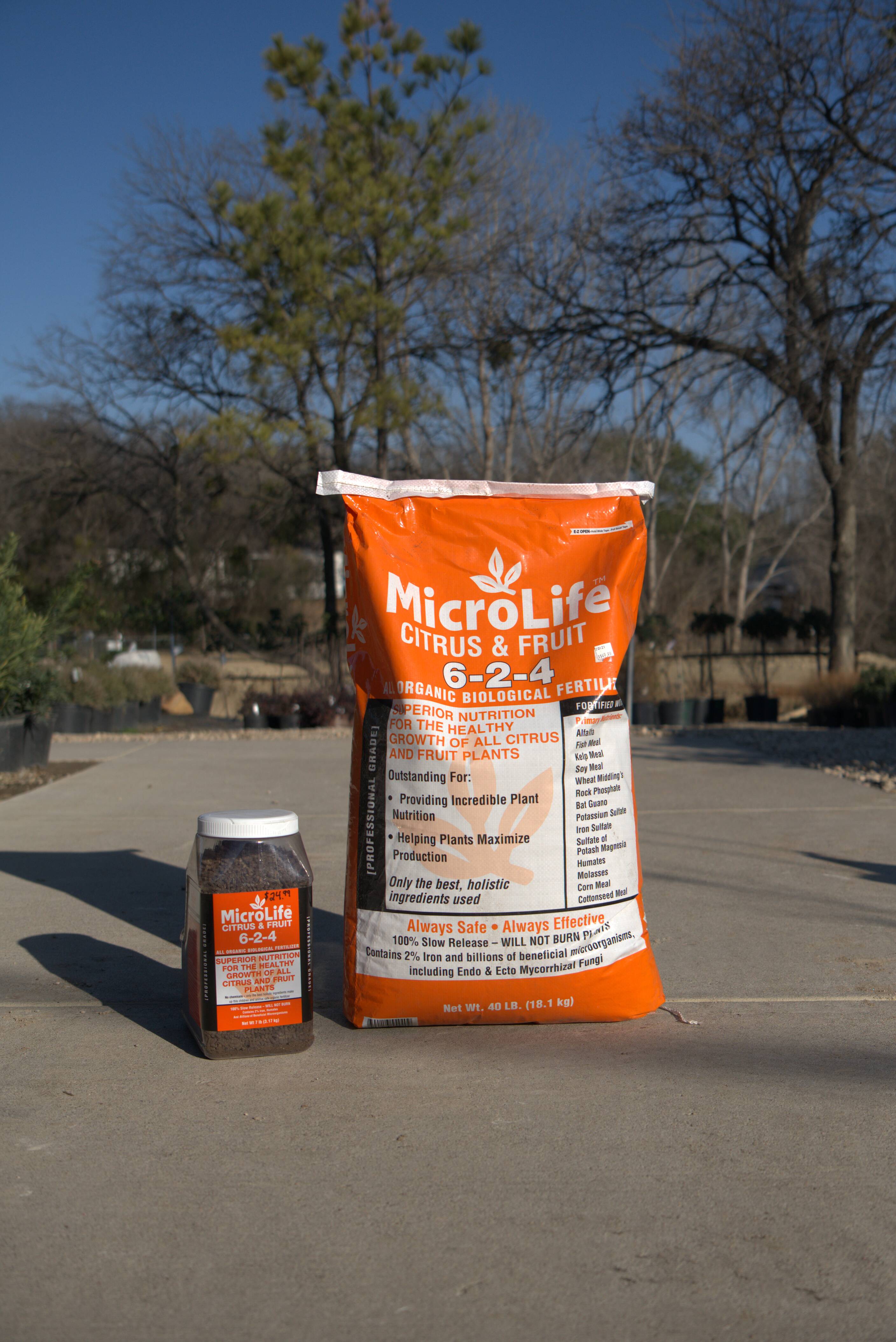 fruit plant fertilizer MicroLife Organic Citrus & Fruit Tree Fertilizer